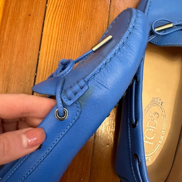 Blue Leather Tod’s Loafers - Picture 3 of 4